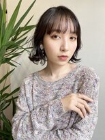 ルルディ バイ アフロディーテ銀座(luludi by APHRODITE)&nbsp;グレージュカラー/斜めバング/シルキーベージュ/銀座/髪質改善