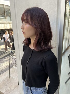 アソビセカンド 原宿(ASOBI 2nd) 前髪/マチルダボブ/ピンクベージュ/インナーグレージュ/ブルー