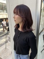 アソビセカンド 原宿(ASOBI 2nd) 前髪/マチルダボブ/ピンクベージュ/インナーグレージュ/ブルー