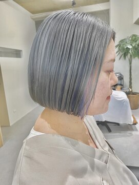 フイ(HUI) 透明感カラー★20代30代ダブルカラーブリーチグレージュアッシュ