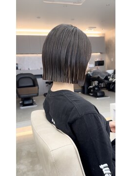 サンド 鹿児島中央(sand) ボブ フルバング ハッシュカット イメチェン 似合わせカット