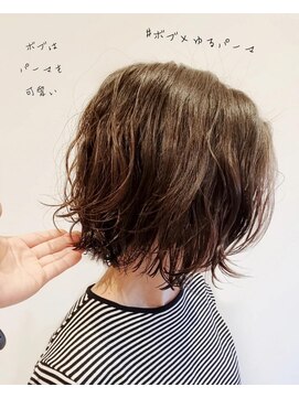 イデア 柏の葉コイルリンクガレージ店(IDEA) 切りっぱなしボブ×波パーマ