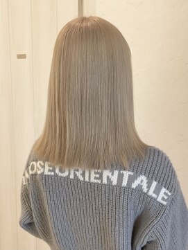 カラースタンド(COLOR STAND) ホワイトベージュダブルカラーインナーカラーブリーチ