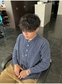 波巻きパーマ
