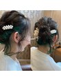 アーサス ヘアー デザイン 水戸店(Ursus hair Design by HEADLIGHT) グリーンのインナーカラー映え♪結婚式お呼ばれセット