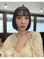 ベル 新宿(Belle) 前髪ワンカールパーマ×ボブ