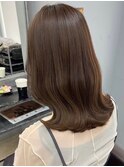黒髪ボブルフネビージュ小顔ワンレン