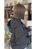 切りっぱなしボブ＋ダブルカラー