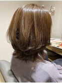 外ハネスタイル ツヤ白髪染め 30代、40代、50代