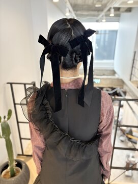 ヌープヘアーアイス(NUUP.hair ici) 20代30代大人気♪タイトなリボンアレンジ特別なイベントに◎
