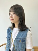 ヘアー アイス 御器所本店(HAIR ICI) グレージュオリーブベージュくびれミディ大人美人