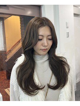 セレーネヘアー 難波店(Selene hair) オリーブベージュ×レイヤースタイル