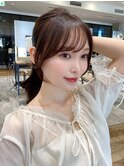 外ハネウルフフェイスレイヤー結べるボブ美髪