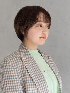 アース 二俣川店(HAIR&MAKE EARTH) 二俣川_レディース_ショート_ブラウン_ナチュラル_丸みショート