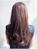 ロングくびれヘア韓国ヘア顔周りレイヤー_ba300441