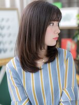 カバーヘア ブリス 志木南口駅前店(COVER HAIR bliss)&nbsp;★チャコールグレーバタフライカットレイヤーロング20代30代★1