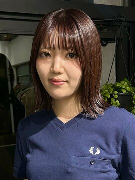フゾンカウチ(fuzon kauti) ぱっつんボブヘイリーボブ秋カラー10代20代