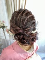 美容室 びゃんびゃん 社店&nbsp;ヘアセット/結婚式/入学式/デザインカラー/オリーブグレイ