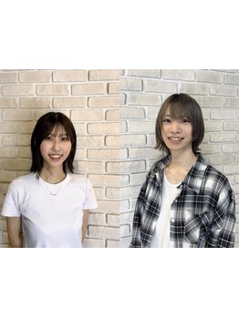 お客様の魅力を最大限に引き出すご提案♪《kanade》《Rion》による寄り添った接客と丁寧な施術が好評☆