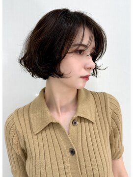 ピークアブー アヴェダ ギンザシックス(PEEK-A-BOO AVEDA GINZASIX) 黒髪ボブ×パーマ