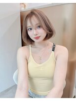 ロンドリゼル 札幌(Lond RiseL) オリーブグレー/前髪/ボブ/マロンベージュ/レイヤーカット/小顔