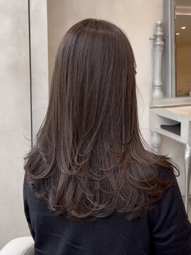 ザックラフィネ(ZACC raffine) 毛流れレイヤー／マロンベージュ/ワンカールスタイル