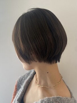 クラップス オル 金沢八景(CLAPS Ore) 金沢八景ショートボブ丸みショートイルミナカラー顔周りレイヤー