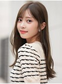 【F】ニュアンスくすみカラー大人かわいい艶髪