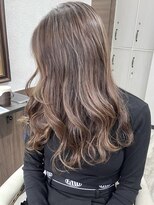 ベルヘアーデザイン 堺東(Belle hair Design)&nbsp;イメチェンレイヤーカットイルミナカラーベージュブラウン堺東