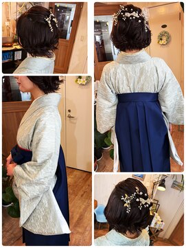 ハウオリ ヘアーワークス(Hauoli hair works) 卒業式♪ヘアセット、袴着付け