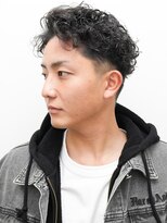 ヨファ ヘアー(YOFA hair)&nbsp;メンズカットアップバング波巻きツイストスパイラル0406