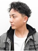 メンズカットアップバング波巻きツイストスパイラル0406
