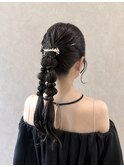 ミルクティーブロンド/ダークブルー/さいたま新都心