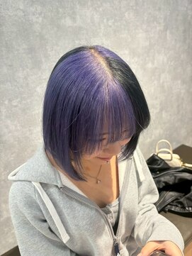 ルル(Lulu) トレンドボブラベンダーポイントカラー