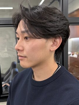 ニコ トウキョウ 渋谷(nico TOKYO) 刈り上げセンターパートテーパーフェードカットニュアンスパーマ