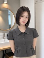 フォト 新宿三丁目(foto)&nbsp;髪質改善縮毛矯正地毛風ストレート切りっぱなしボブ