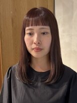 キリ 逗子(kiri)&nbsp;逗子葉山ぱっつん前髪カットオン眉毛フェイスレイヤーカットM351