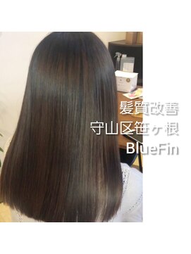 ブルーフィン シセロ(Blue Fin cicero) 透け感王道アッシュ切りっぱなしストレート髪質改善艶髪