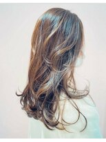 アン たまプラーザ(un) グレージュハイライトカラー【たまプラーザ髪質改善オージュア】