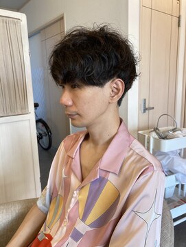 ポタジェ(potajer) ムード感メンズツーブロックスタイル。