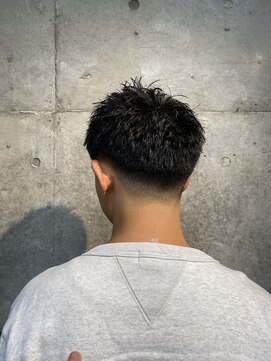 レンゲン(LENGEN) 束感刈り上げビジネス七三ツーブロックアップバング１２４２