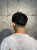 束感刈り上げビジネス七三ツーブロックアップバング1242