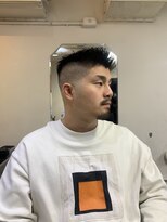 メリケンバーバーショップ フクオカ(MERICAN BARBERSHOP FUK)&nbsp;ハイライトマッシュパーマウルフアッシュブラック