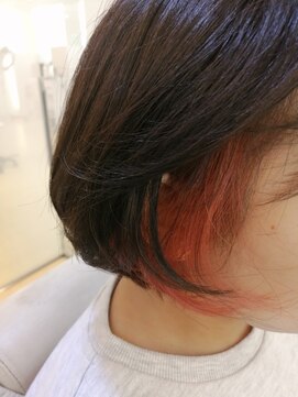 ビューティシモ 所沢(Beautissimo) ミニボブ・イヤリングカラー・フラミンゴピンク