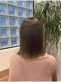ナチュラル酸性ストレート/縮毛矯正/ベージュ/グレージュ/艶髪
