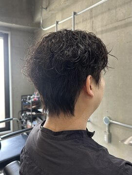 ラック(LUCK) ダークアッシュ/アッシュブラック/カルマパーマ/ベリーショート