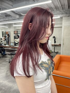 ニコ トウキョウ 渋谷(nico TOKYO) ピンクカラー/レイヤーカット/ケアブリーチ/透明感カラー