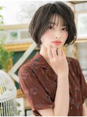 ■黒髪ウェットヘアショートマッシュボブ401上尾20代30代40代