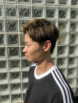 プレゼンス ネイヴィ(PRESENCE NAVY) メンズショート×ハイライト