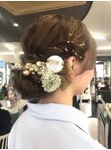 成人式ヘア/成人式スタイル/成人式前撮り/ヘアセット/着物